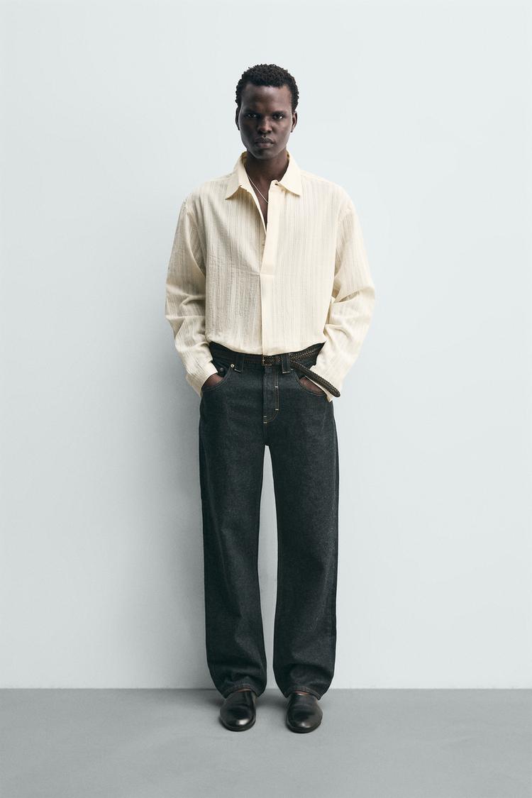 TEXTURED POLO SHIRT - Zara product image