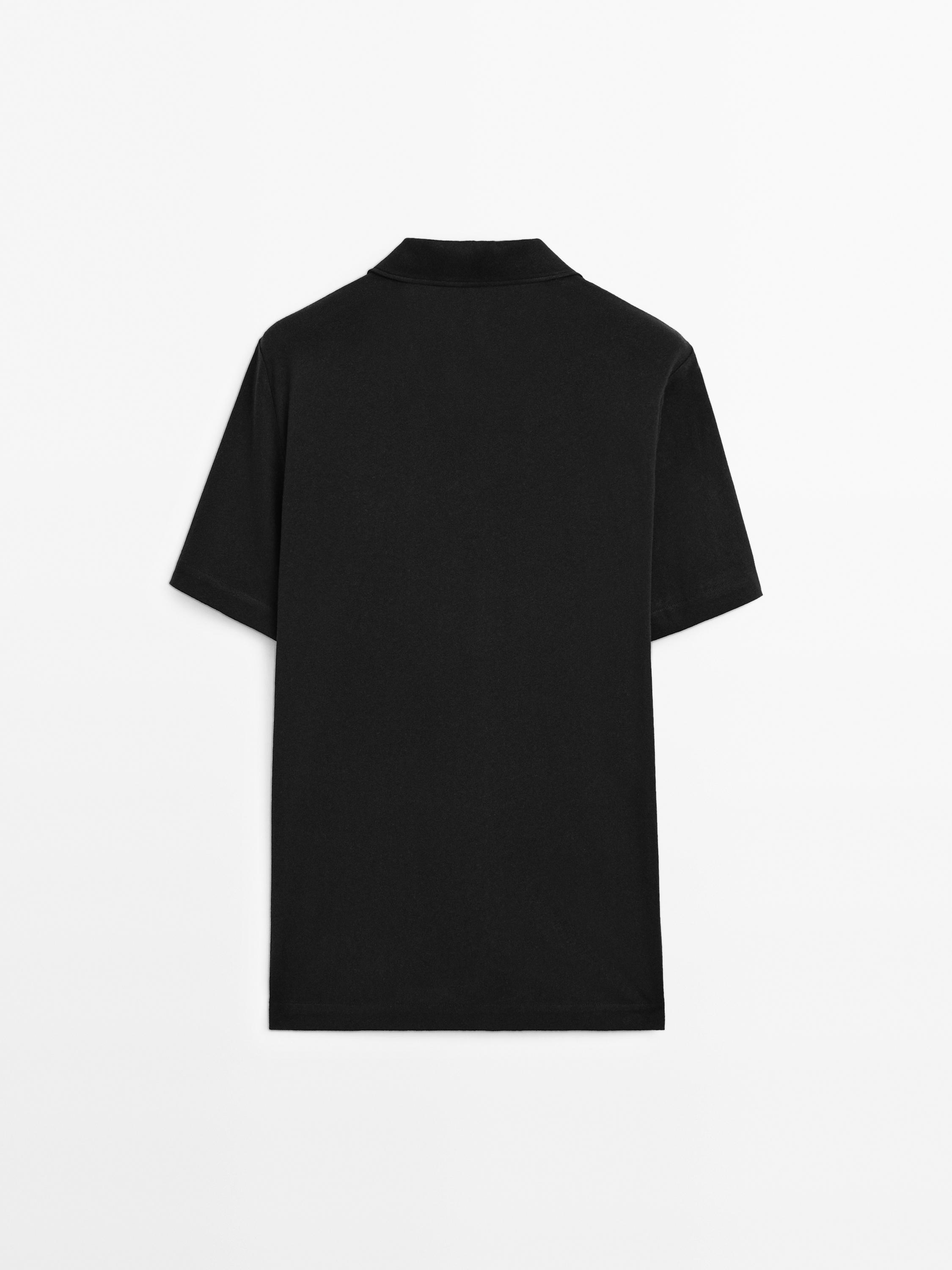 Linen blend short sleeve shirt