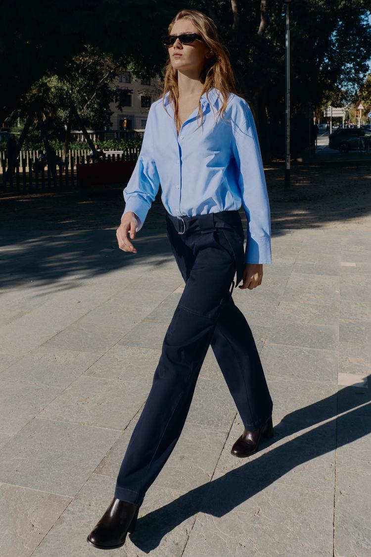 BELTED CARGO PANTS