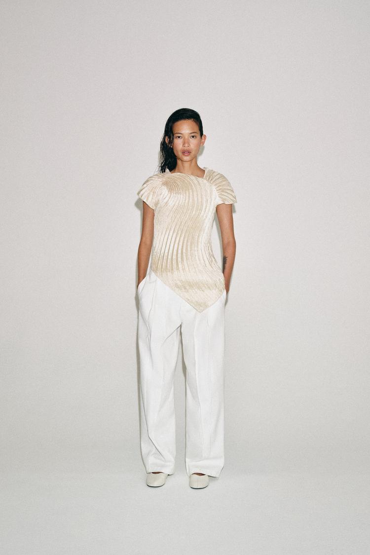 ZW COLLECTION PLEATED TOP - Zara product image