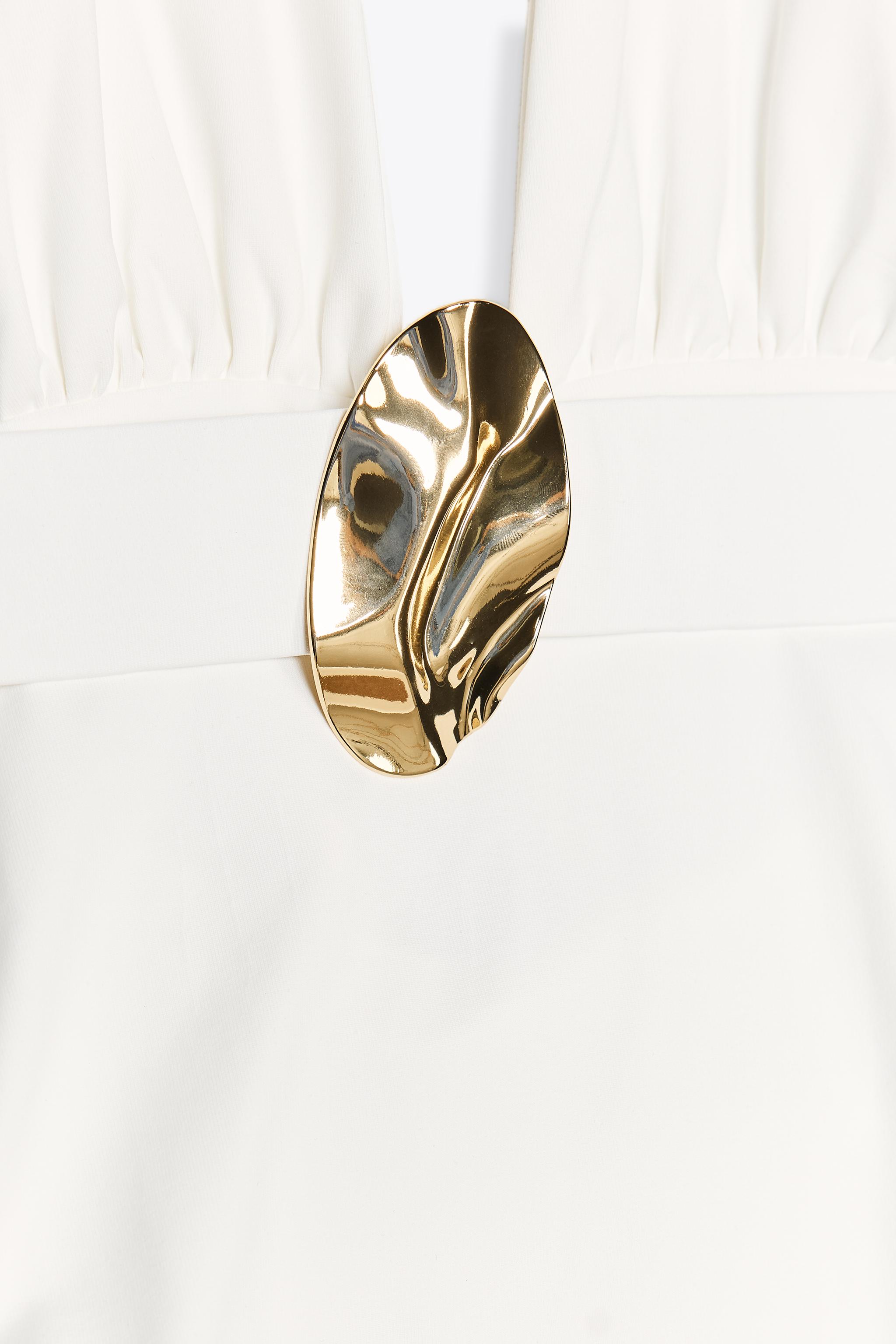 ROBE HALTER DRAPÉE