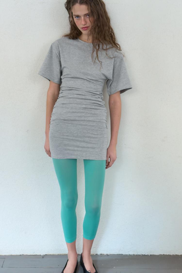 SHORT RUCHED DRESS - Zara product image