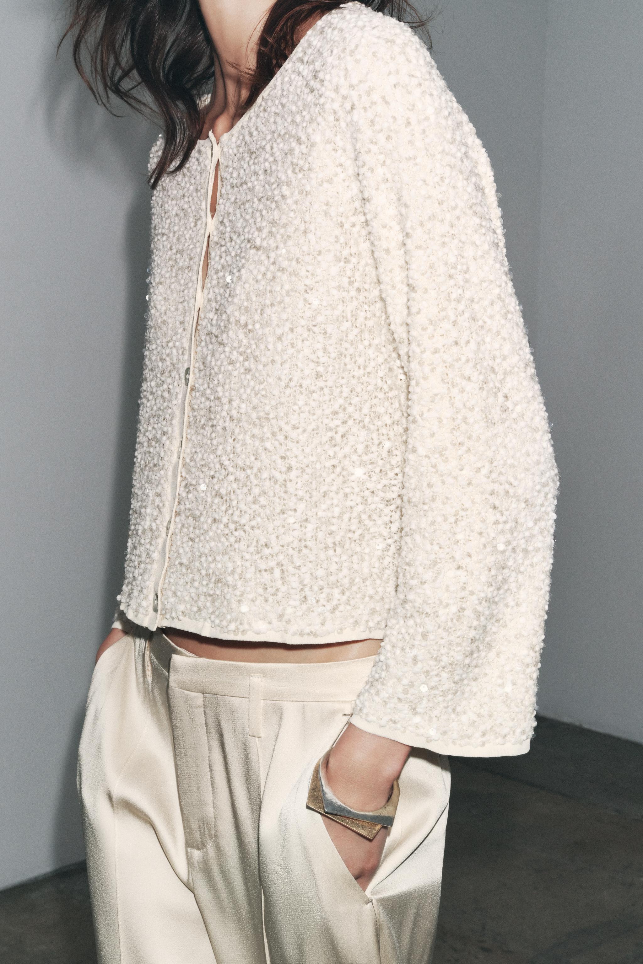SEQUIN CARDIGAN