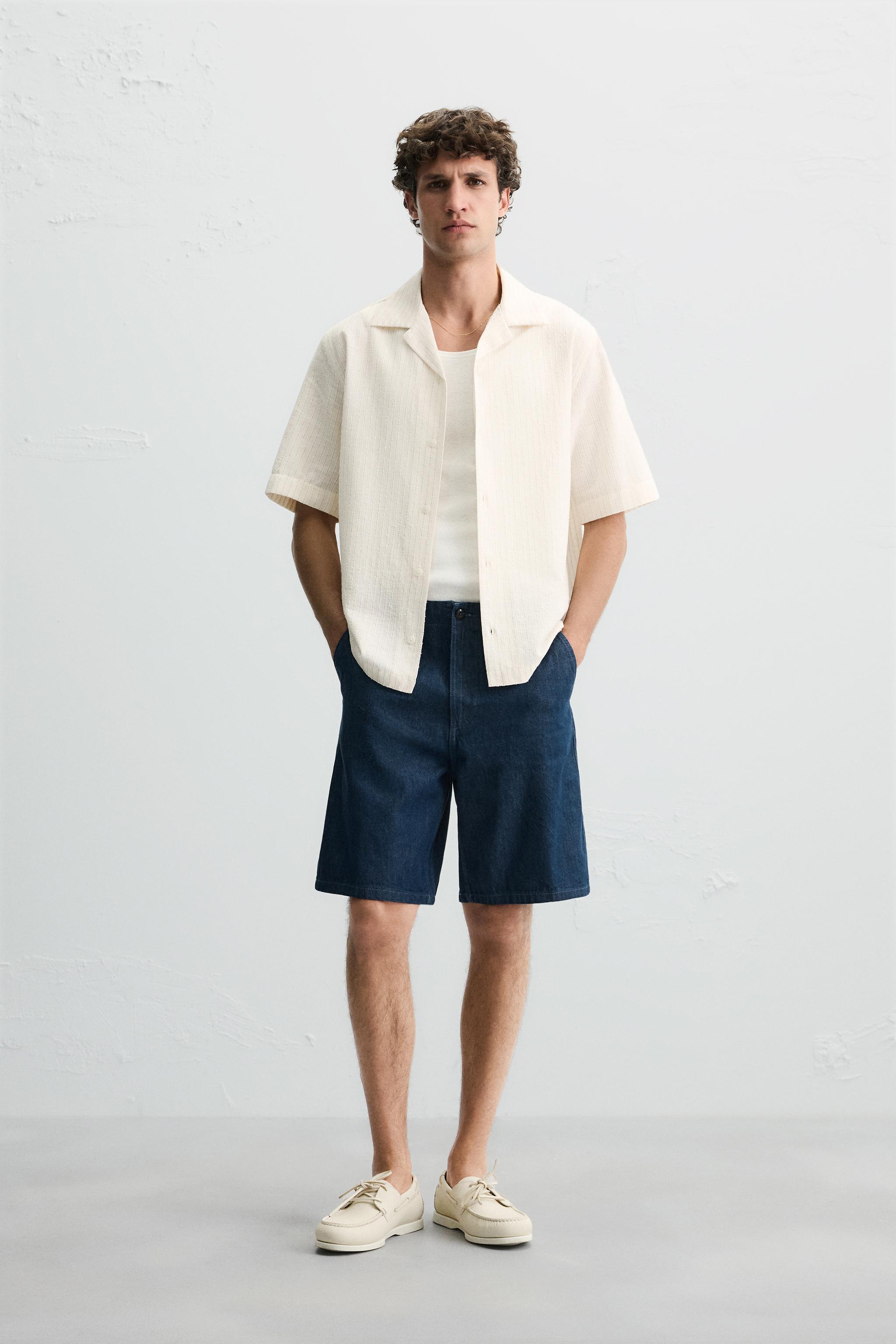 RELAXED FIT DENIM SHORTS