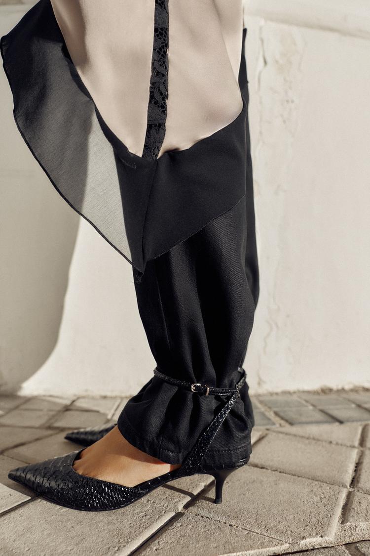 EMBOSSED SLINGBACK SHOES - Zara product image