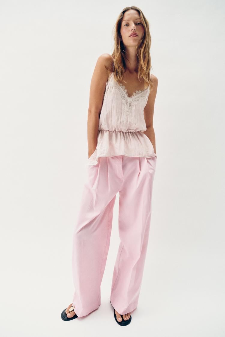 LACE CAMISOLE TOP - Zara product image