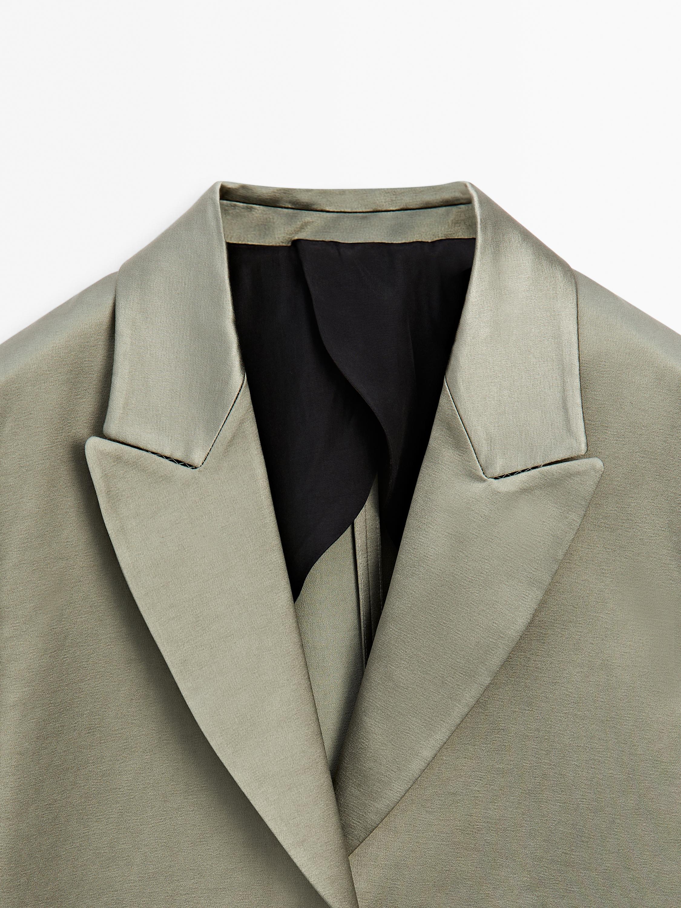 Manteau long satiné - Studio