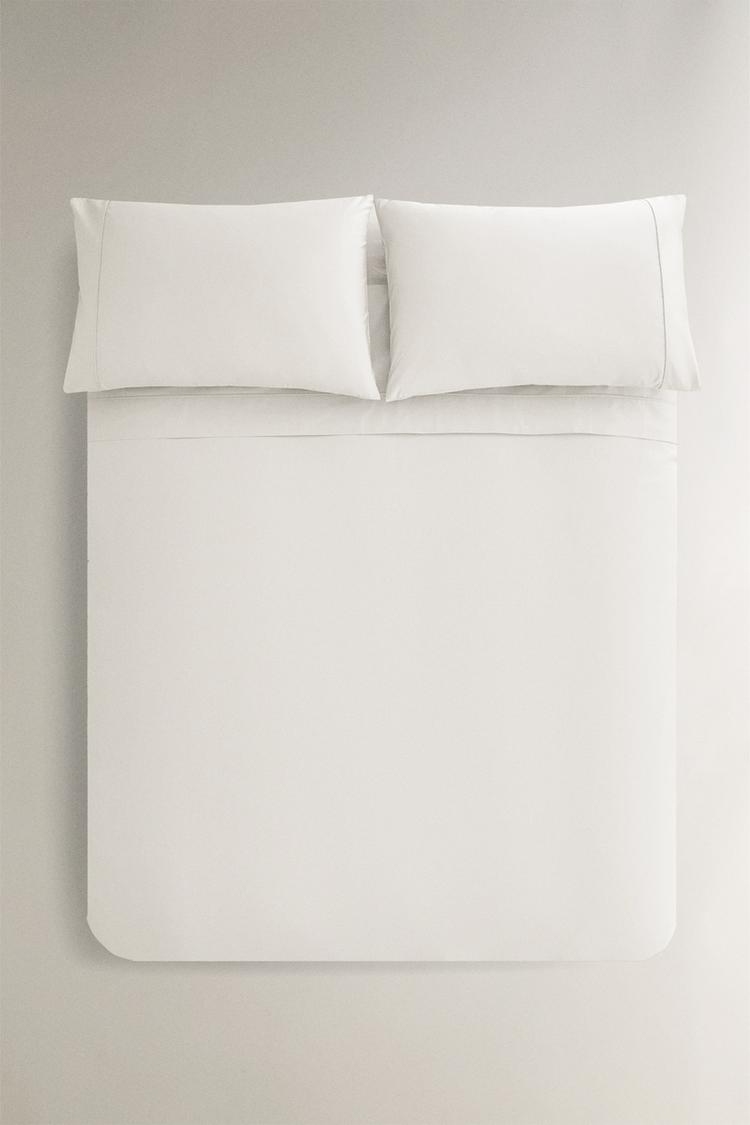 PERCALE COTTON DUVET COVER (300 THREAD COUNT) - Zara product image
