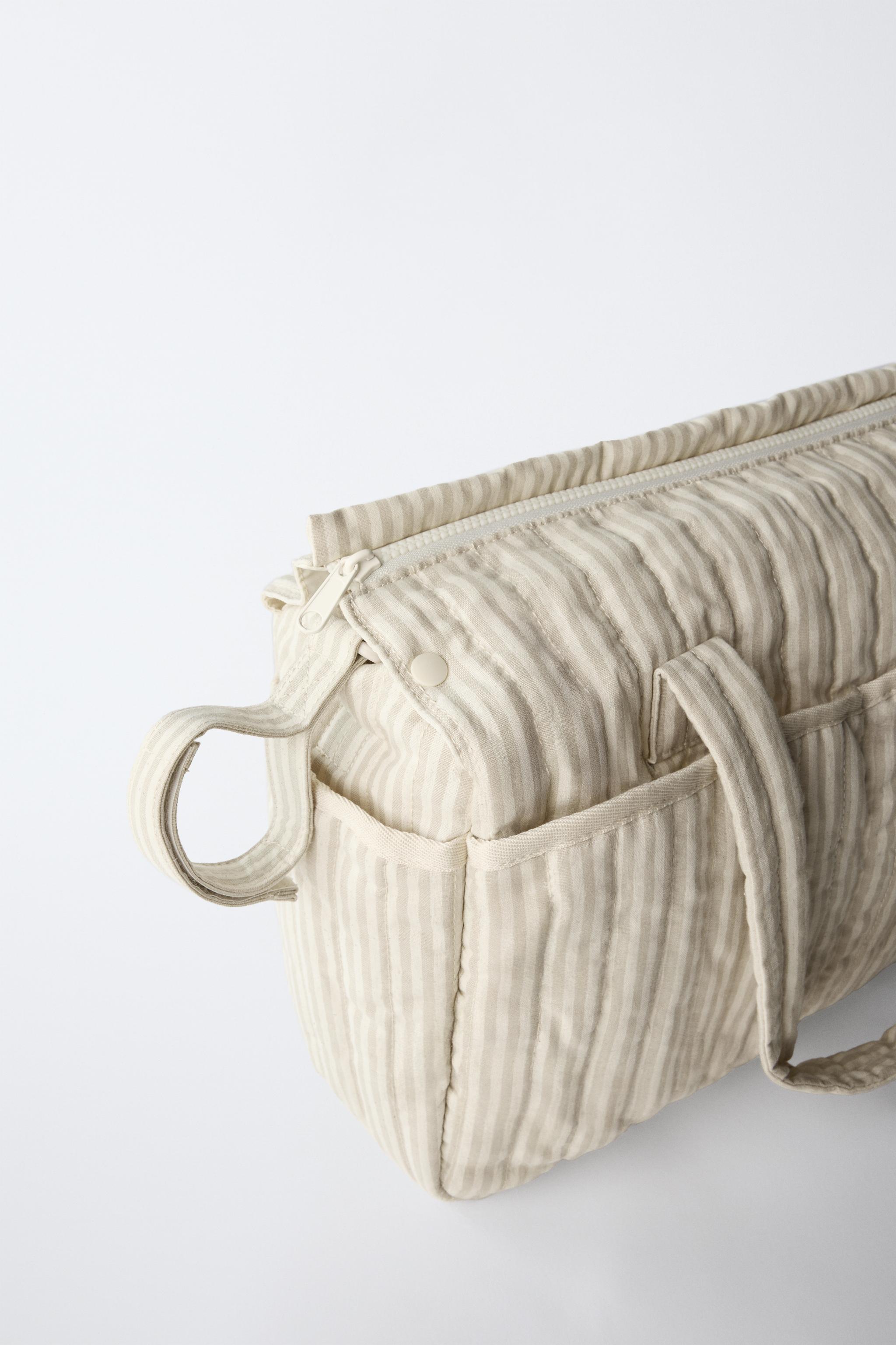 STRIPED MATERNITY BAG