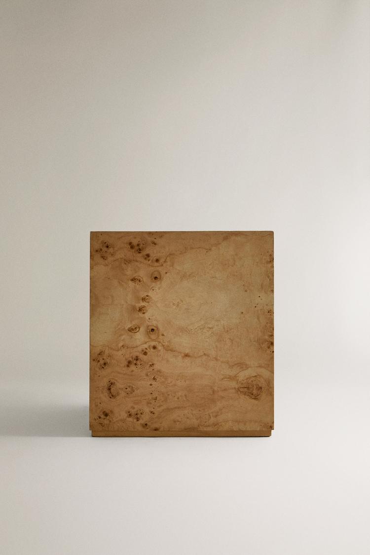ROOT WOOD CUBE TABLE - Zara product image