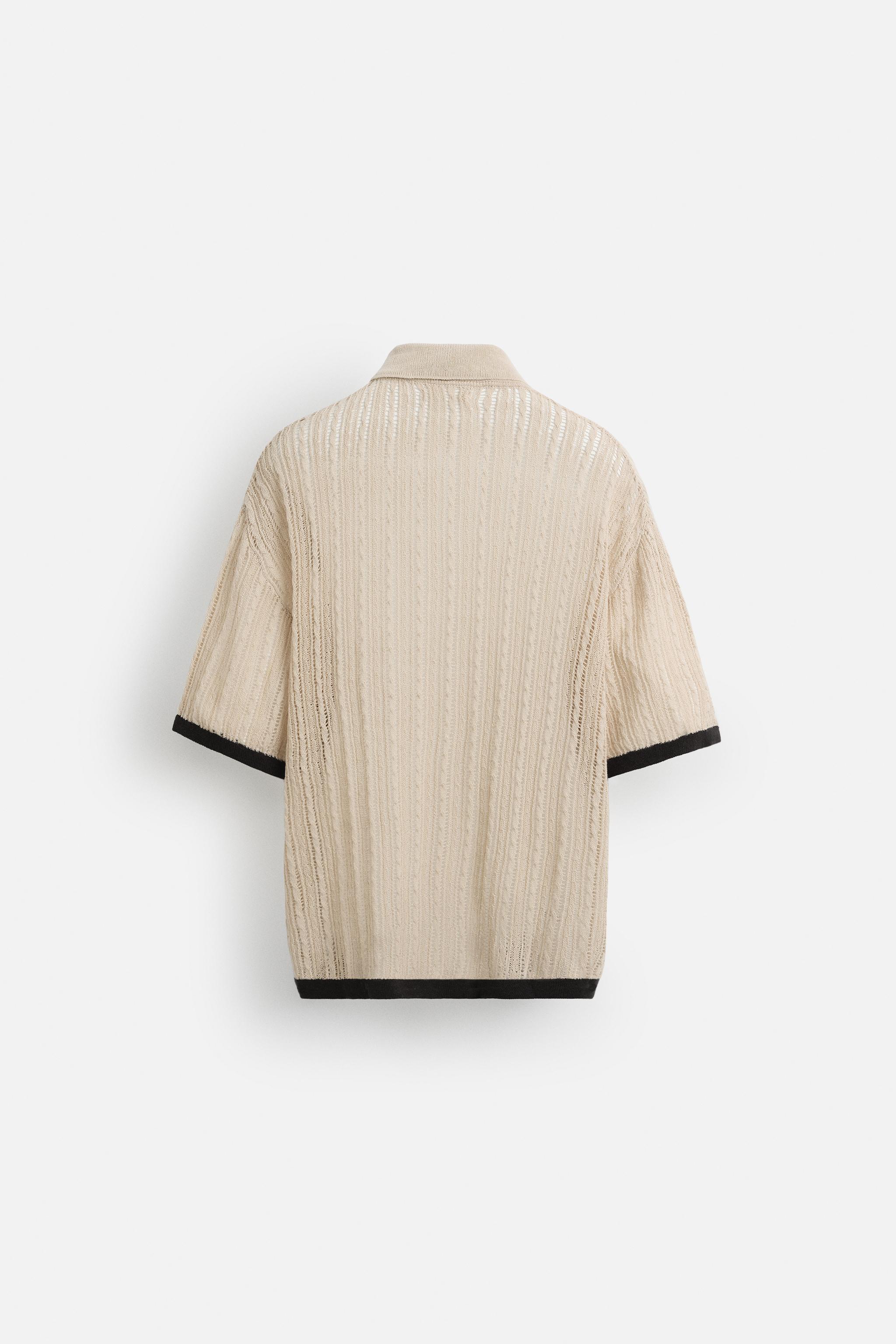 CHEMISE POINT AJOURÉ