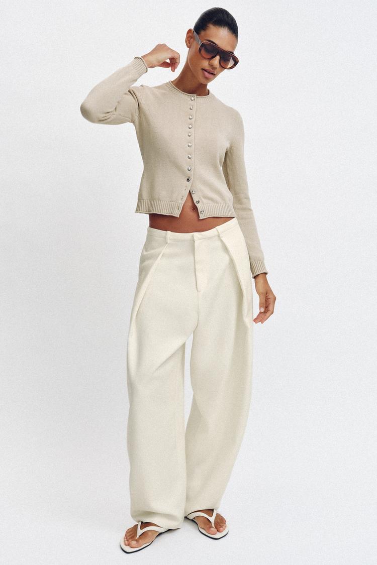 CARDIGAN WITH METAL BUTTONS - Zara product image