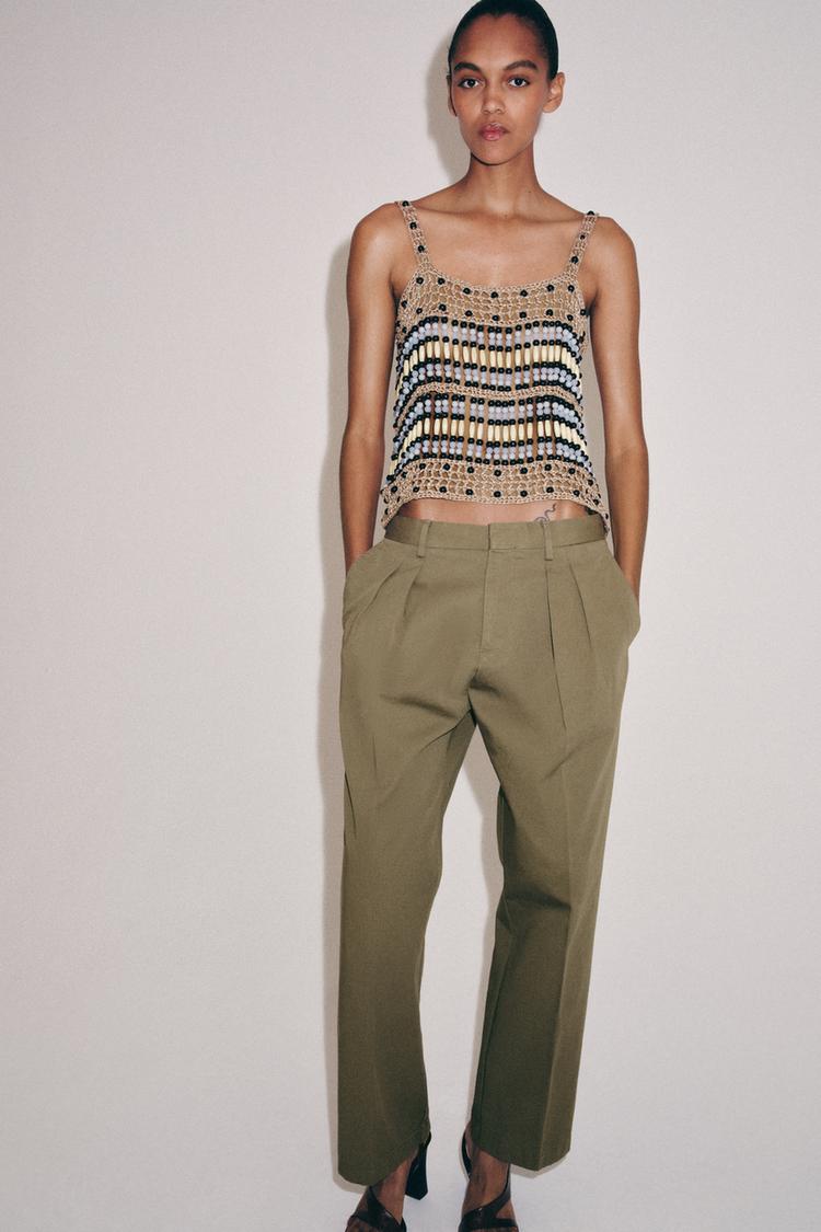 BEADED KNIT TOP - Zara product image