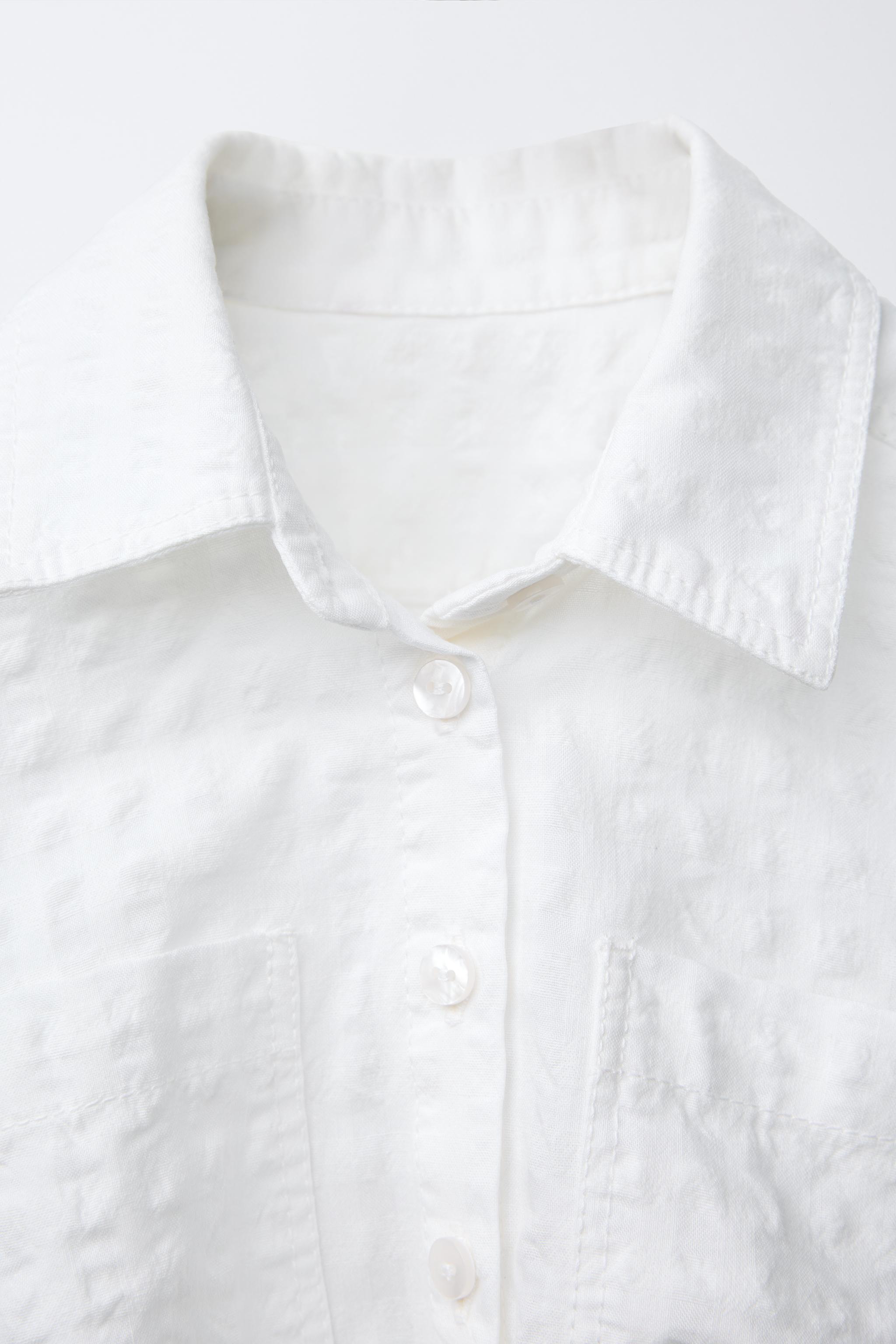CHEMISE TEXTURÉE AVEC NŒUD