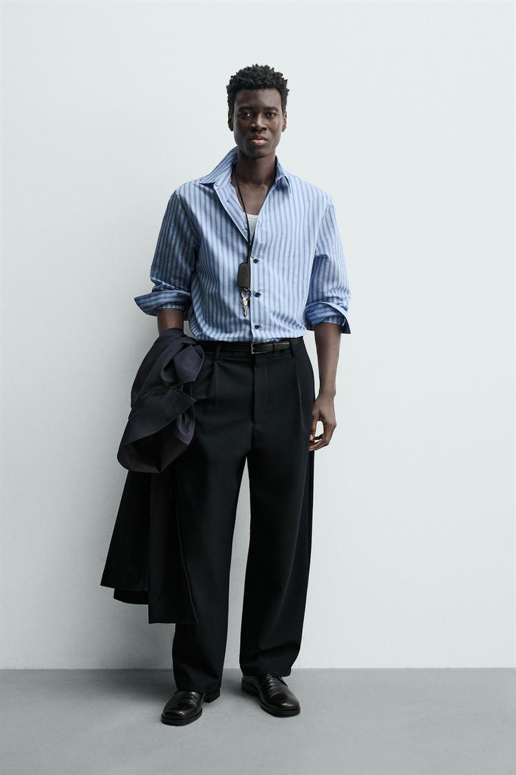 RELAXED FIT STRIPED SHIRT - Zara product image