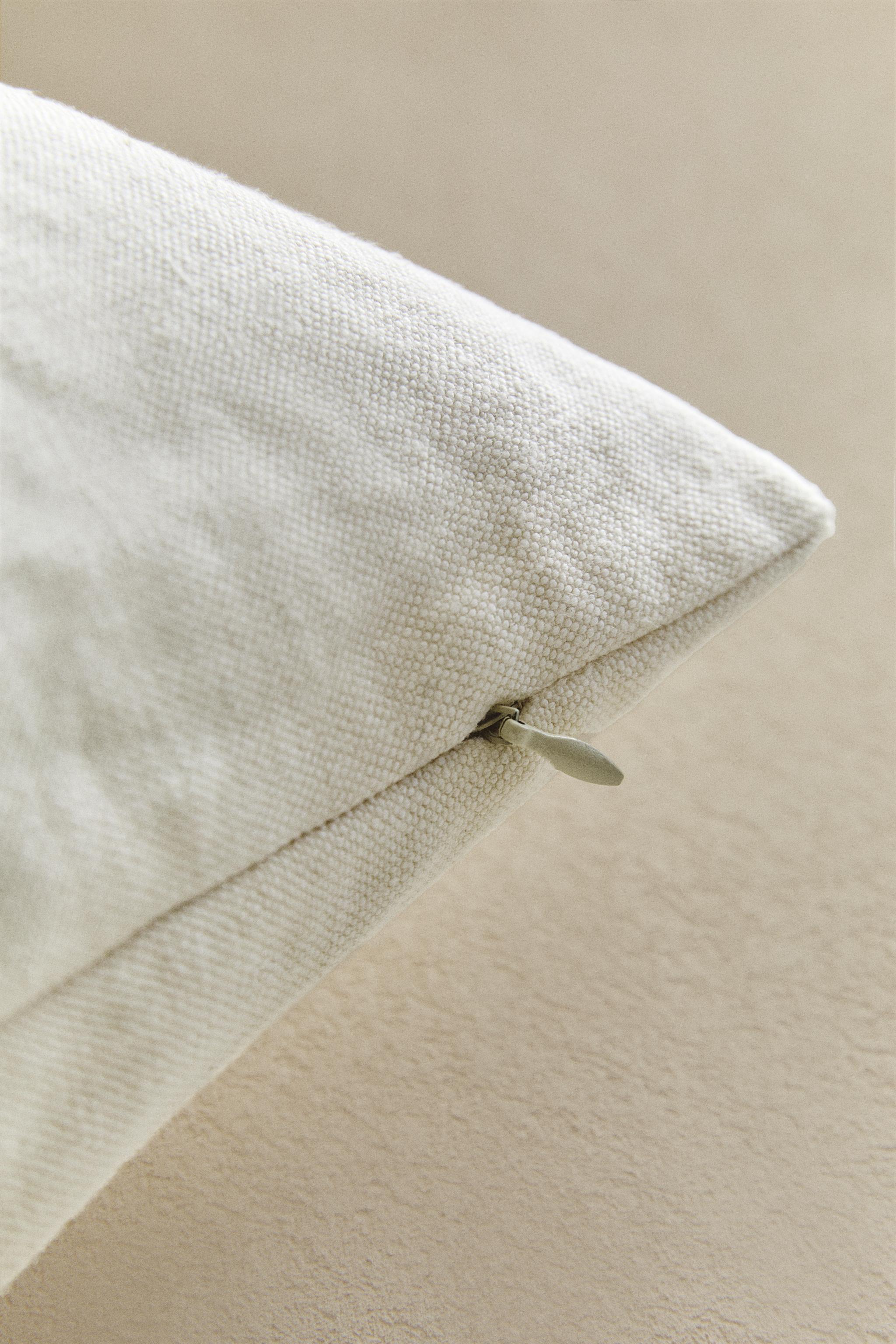 HOUSSE DE COUSSIN LIN EFFET DÉLAVÉ