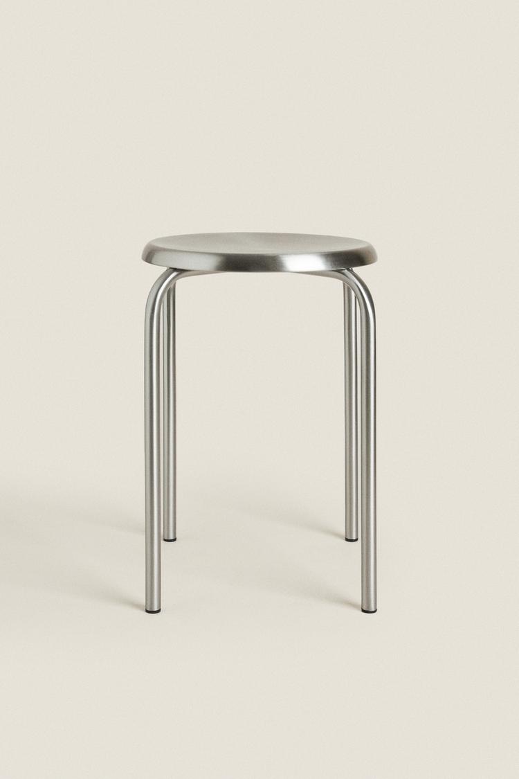 STAINLESS STEEL STOOL - Zara product image