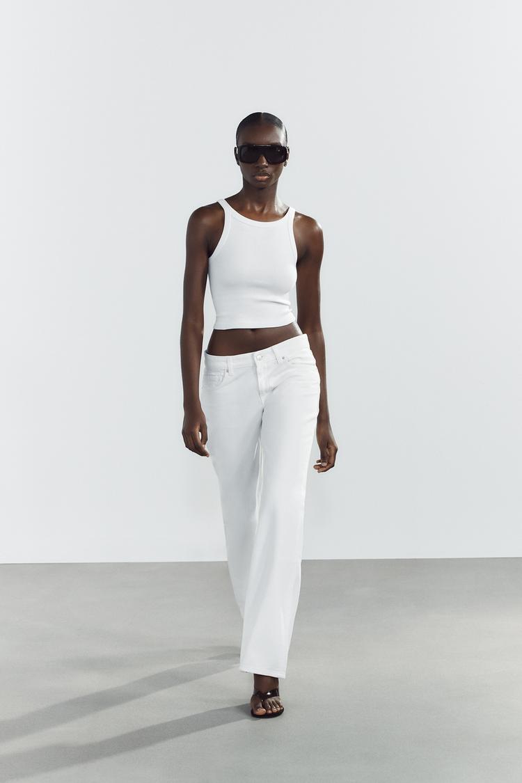 TRF LOW-RISE WIDE LEG JEANS