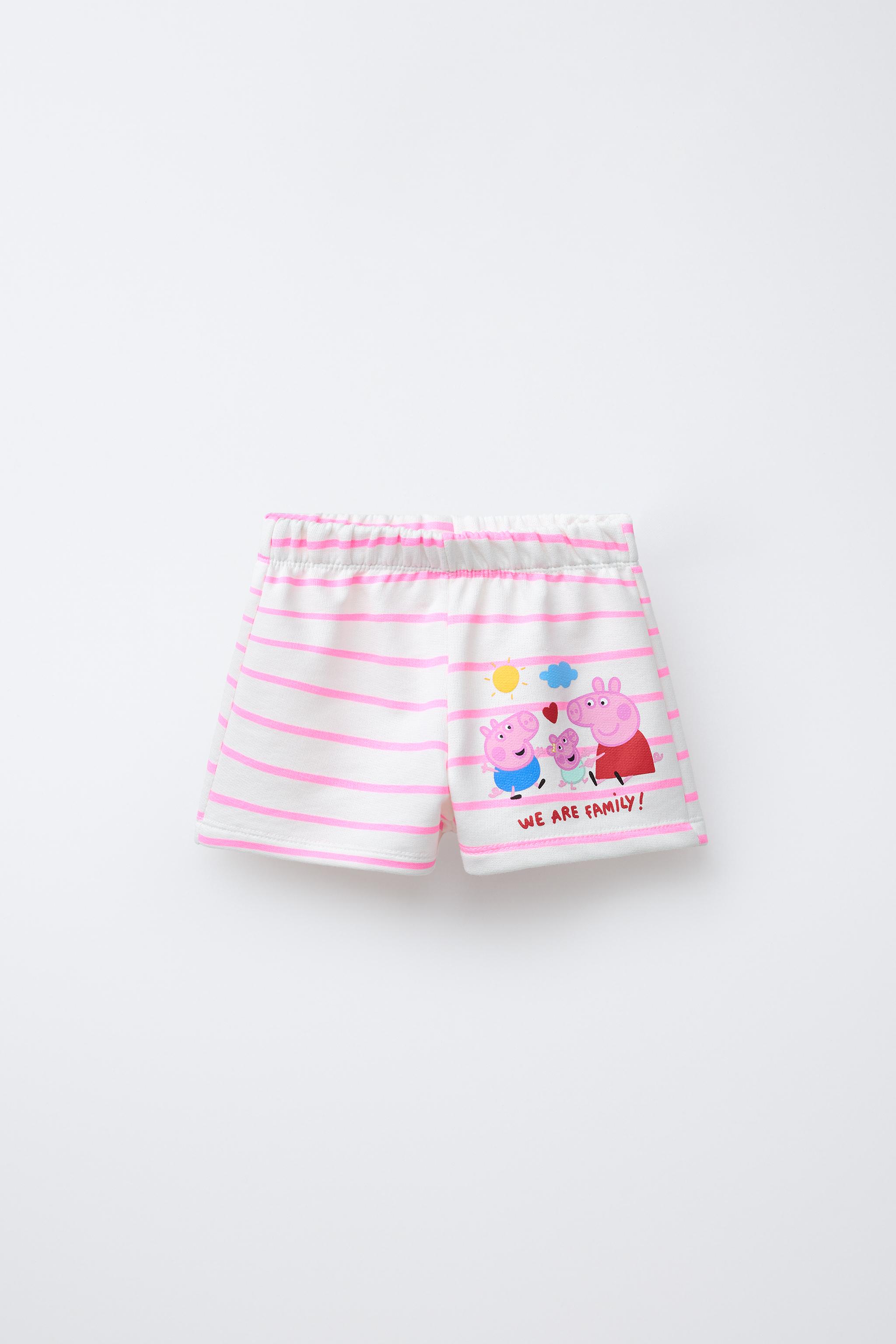 BERMUDA EN MOLLETON À RAYURES PEPPA PIG ™