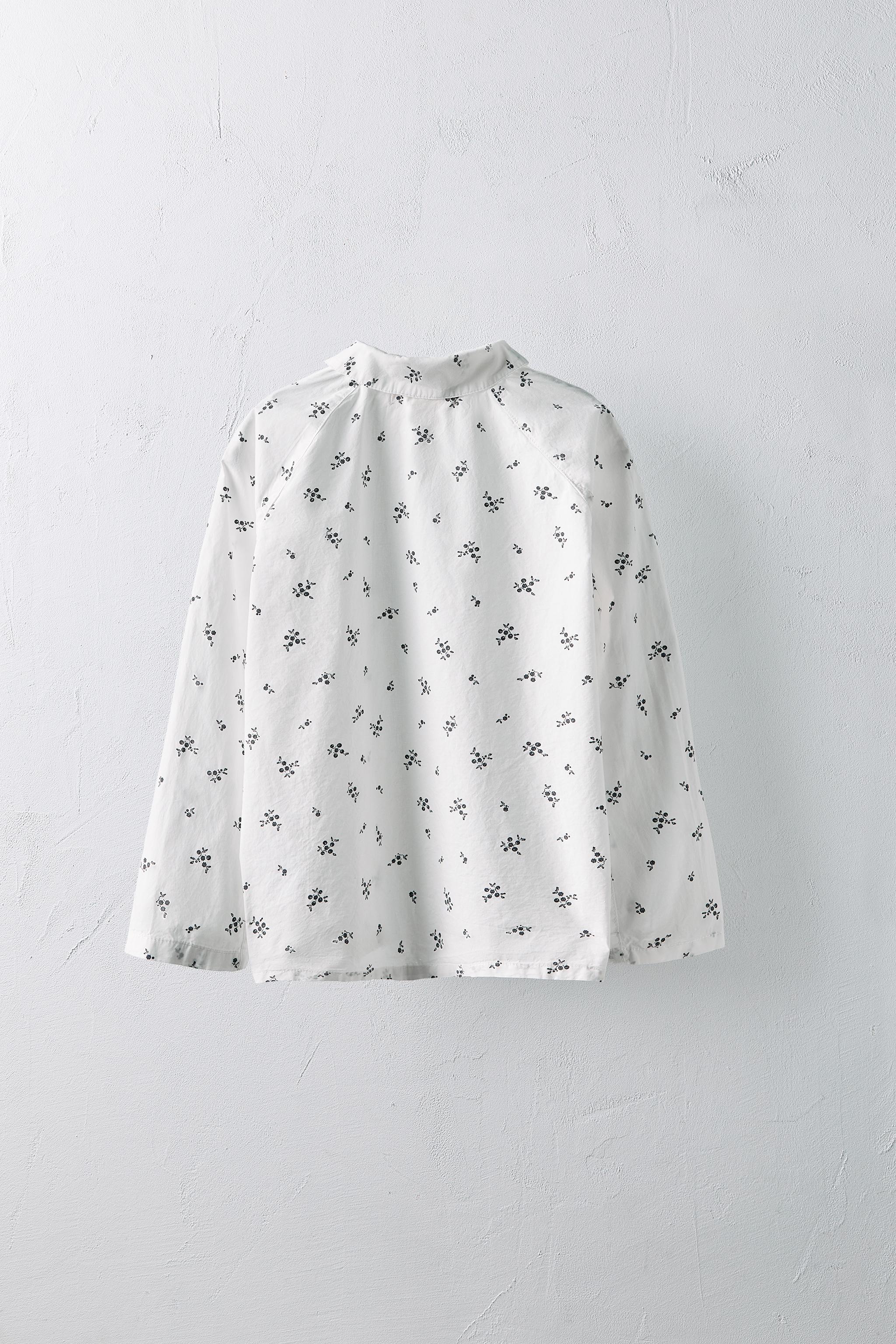 6 ANS/ CHEMISE EN POPELINE FLEURS ÉDITION LIMITÉE
