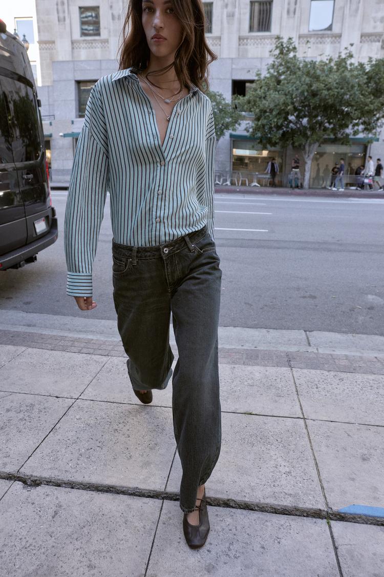 Z1975 WIDE LEG LOW-RISE JEANS - Zara product image