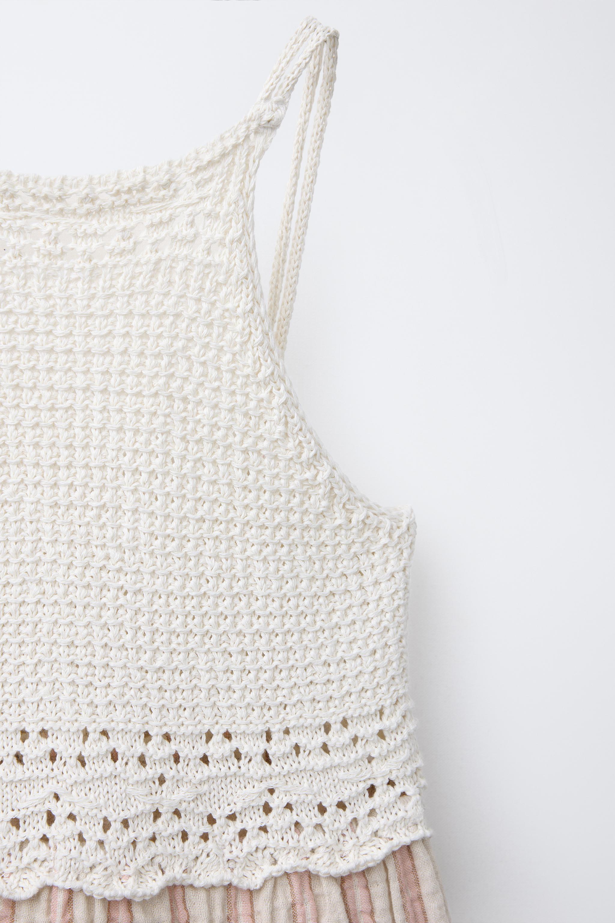ROBE EN MAILLE CROCHET À TEXTURE