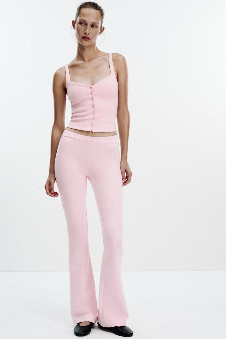 SWEETHEART NECKLINE TOP WITH BUTTONS - Zara product image