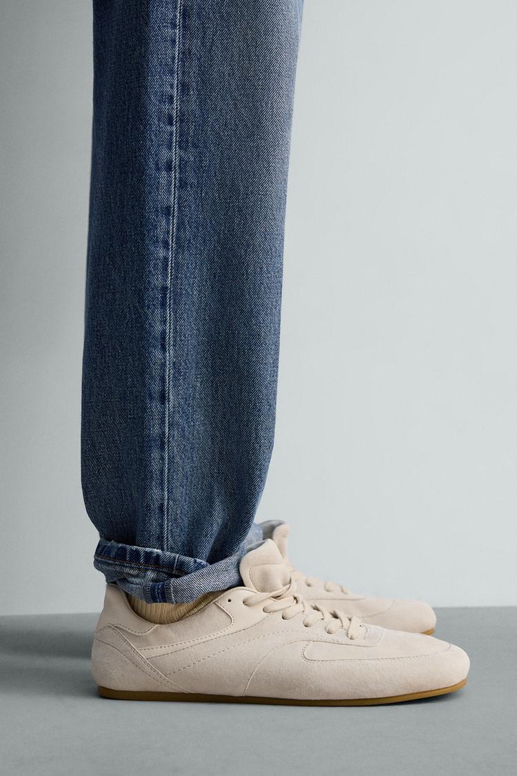 LEATHER SNEAKERS - Zara product image