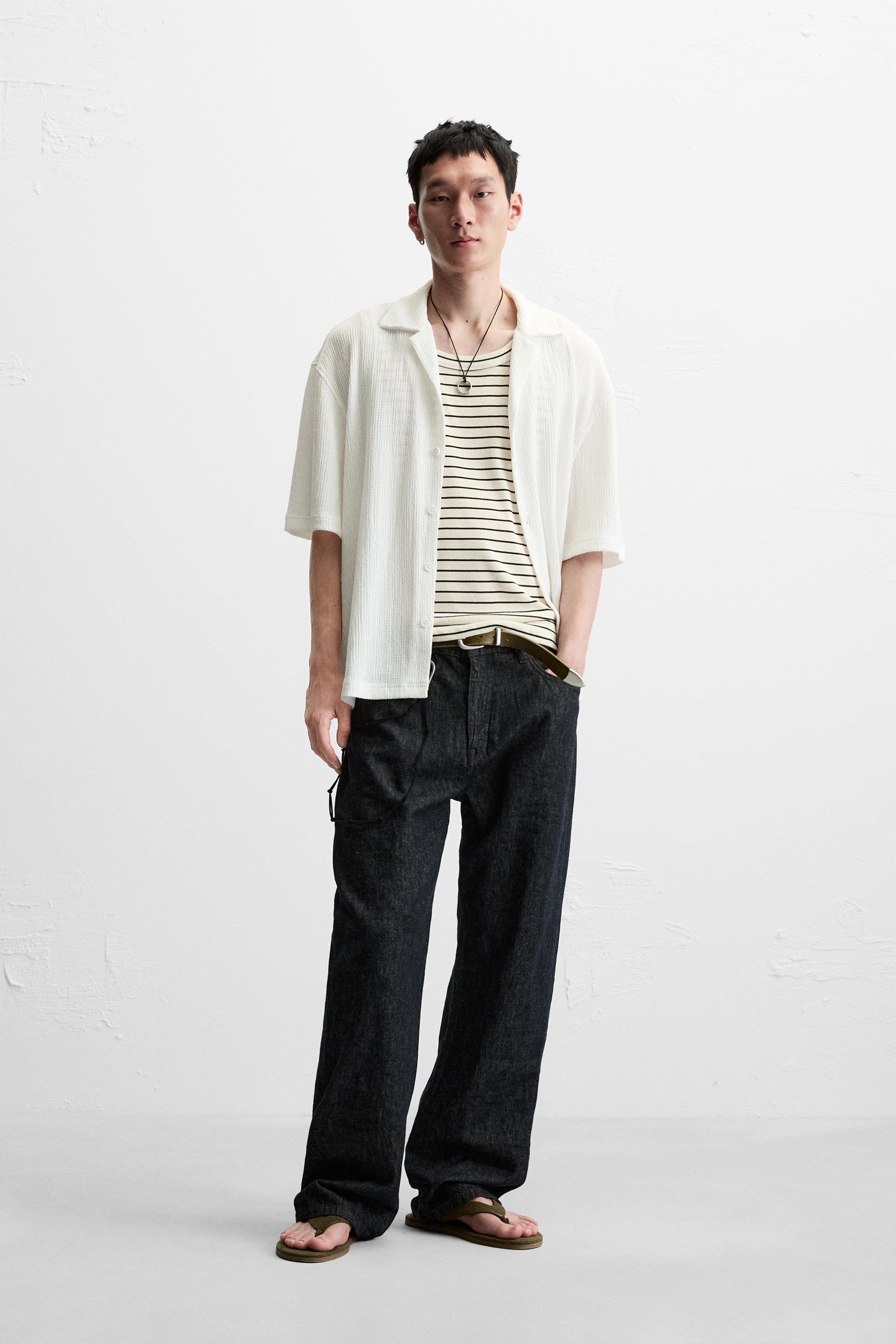 CHEMISE STRUCTURÉE DÉLAVÉE
