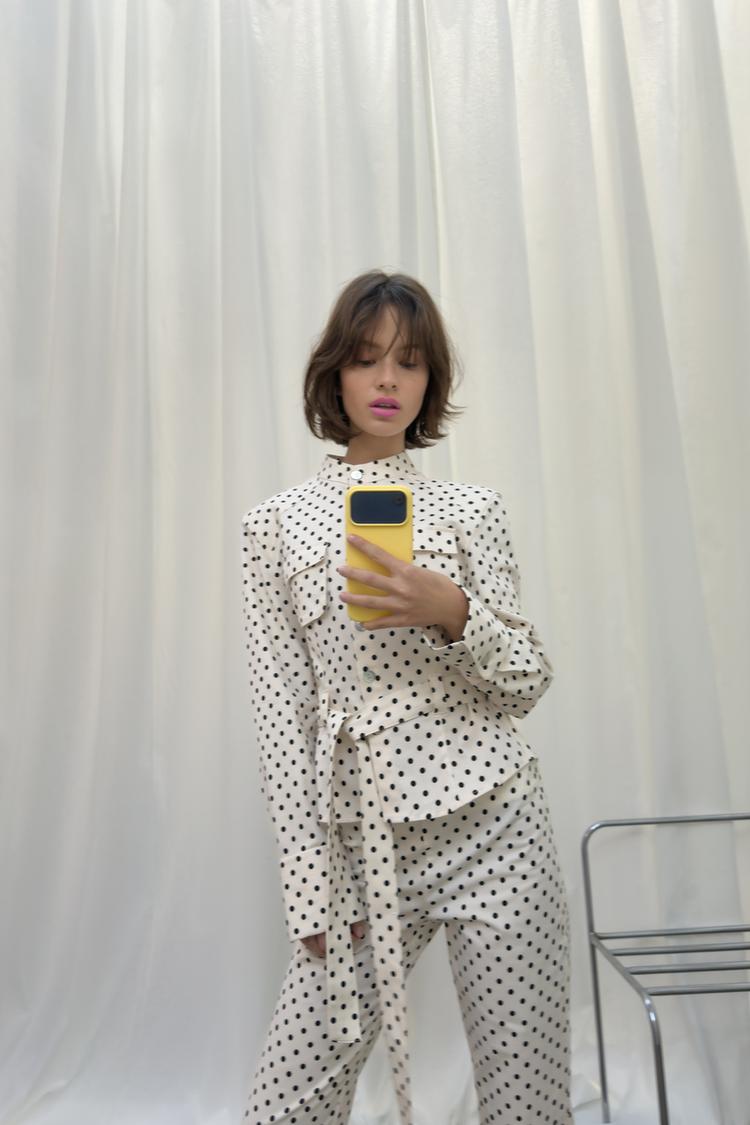 POLKA DOT SHIRT JACKET - Zara product image