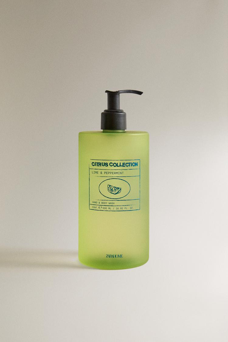 (500 ML) LIME & PEPPERMINT LIQUID SOAP - Zara product image