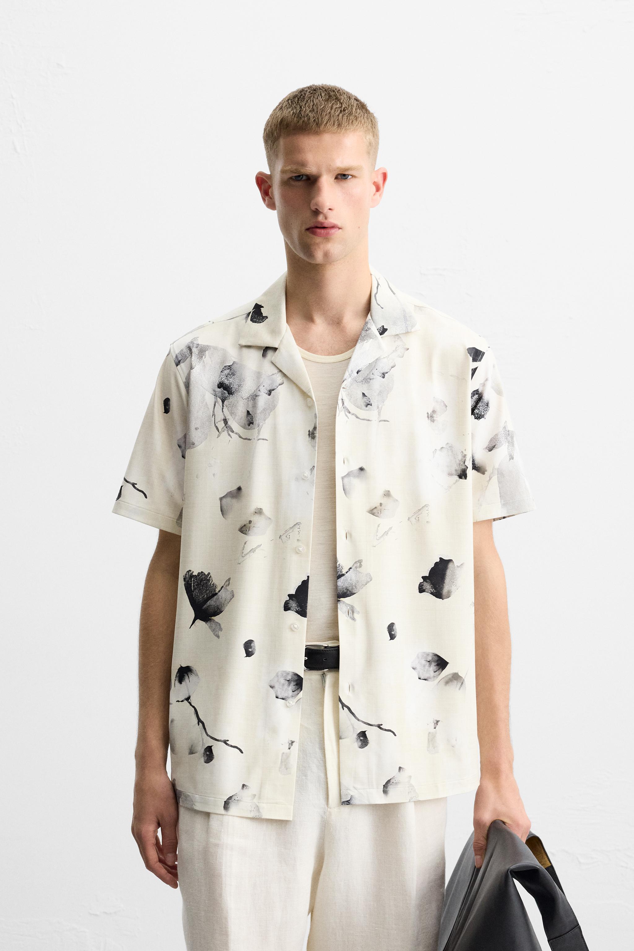 CHEMISE ÉLASTIQUE À IMPRIMÉ FLORAL