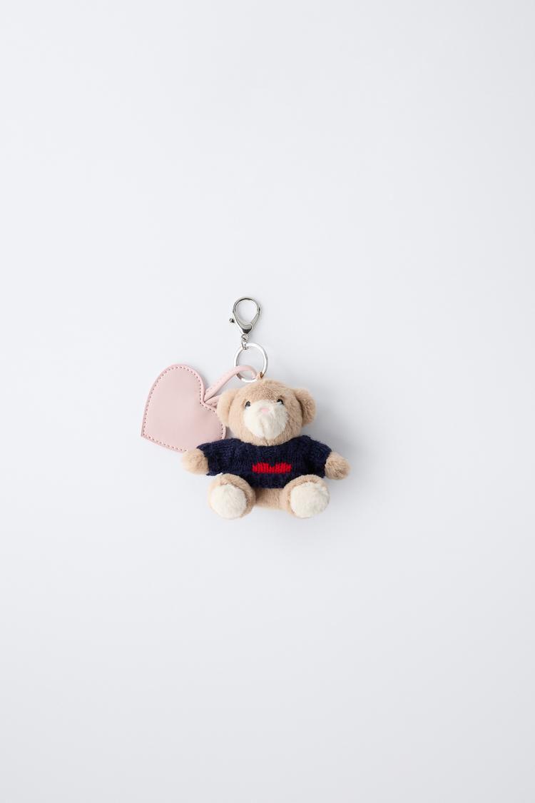 BEAR AND HEART KEYCHAIN