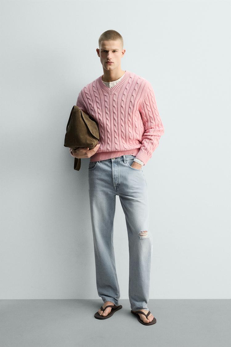 LIMITED EDITION TEXTURED CABLE JUMPER - Zara product image