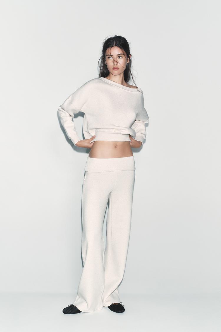 CUFFED WAIST PANTS - Zara product image