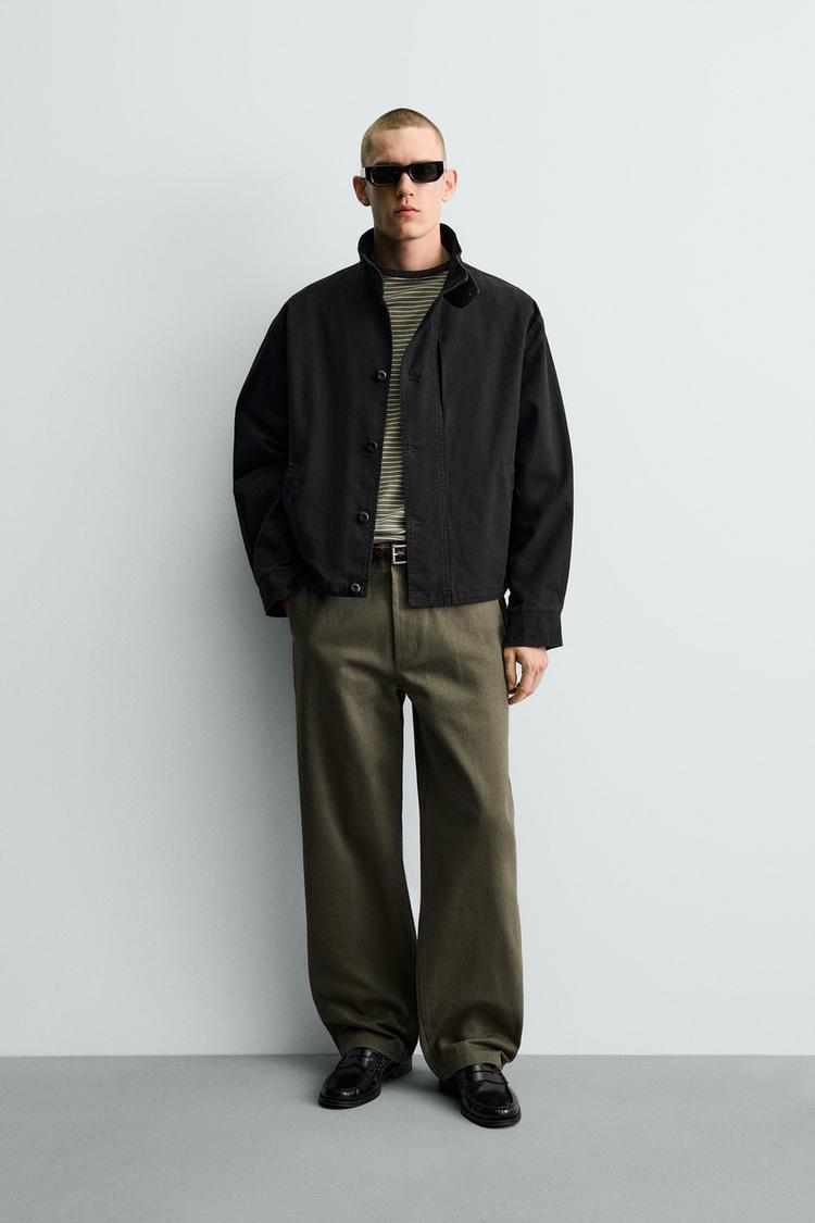 BOXY FIT COTTON JACKET - Zara product image