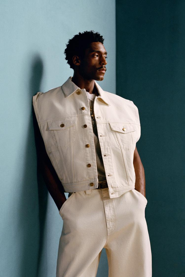 BOXY FIT DENIM VEST WILLY CHAVARRIA X ZARA - Zara product image