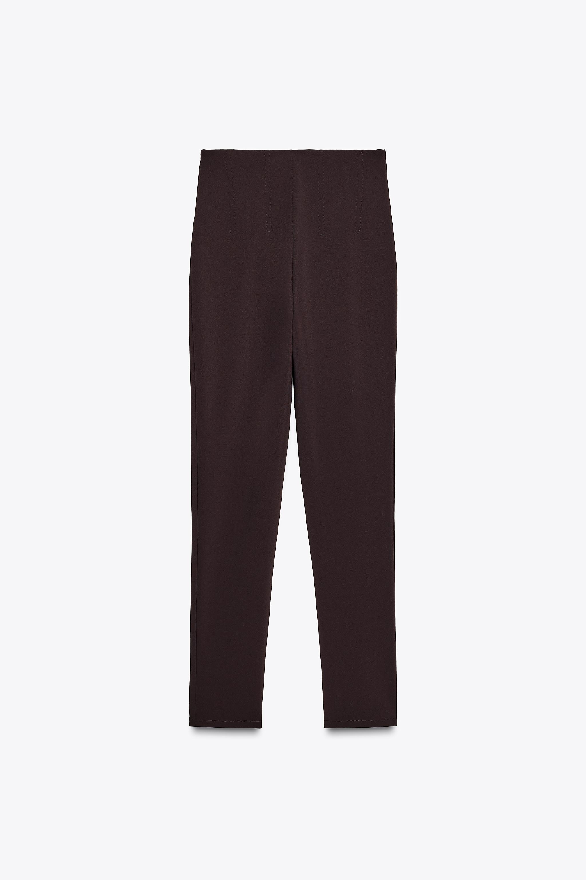 CREPE ZIPPER LEGGINGS