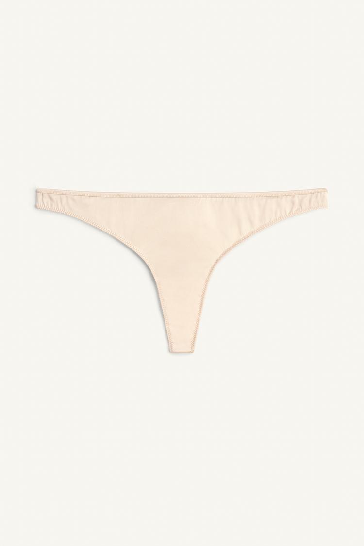 LIMITED EDITION SILK MINIMAL THONG - Zara product image