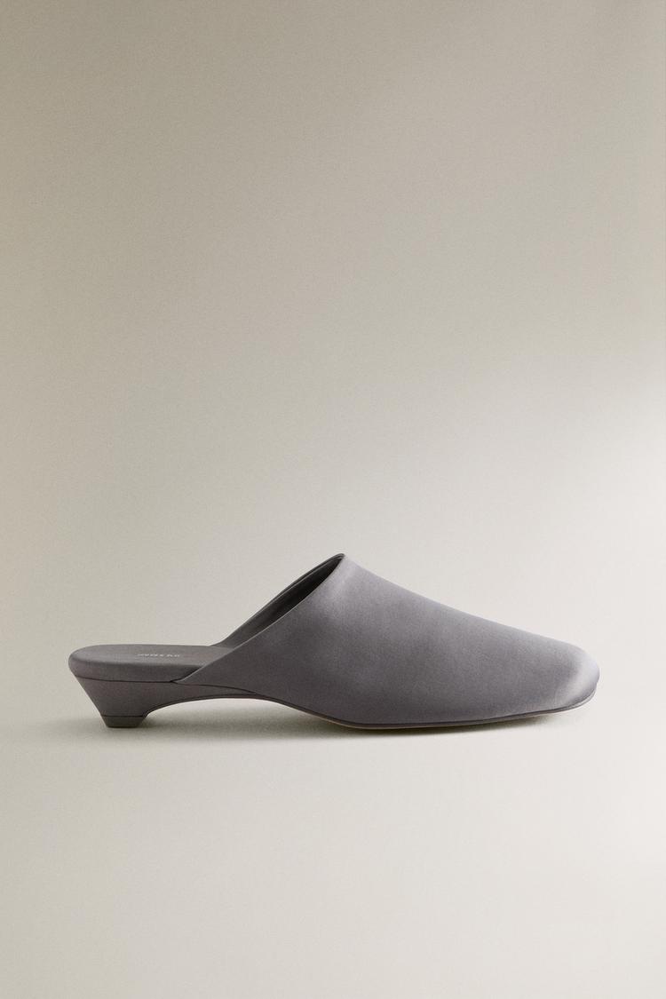 SATEEN HEELED MULES - Zara product image