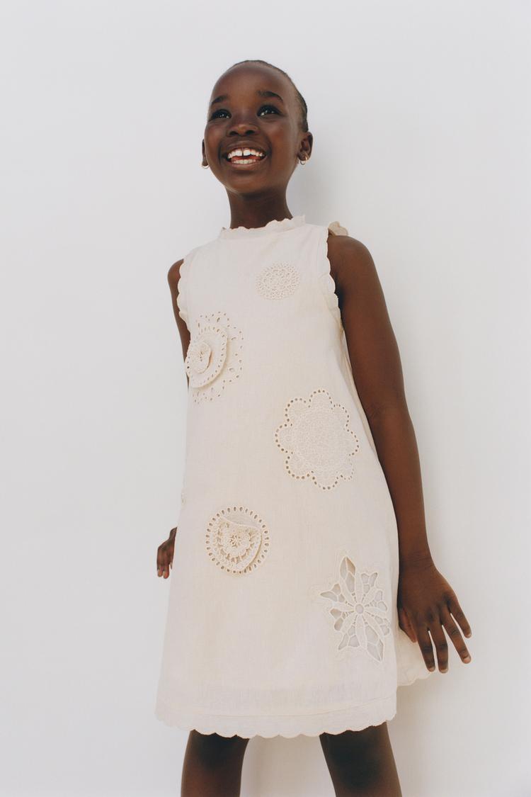 EMBROIDERED WAVE DRESS