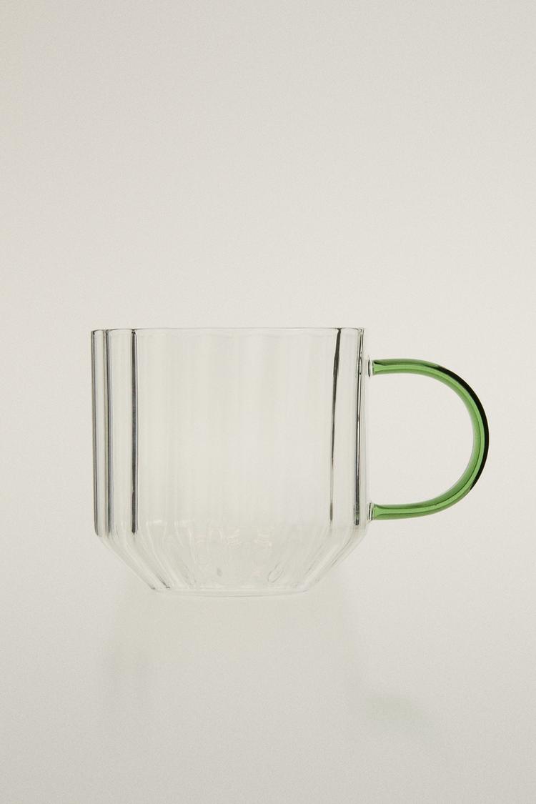 EMBOSSED BOROSILICATE GLASS MUG - Zara product image