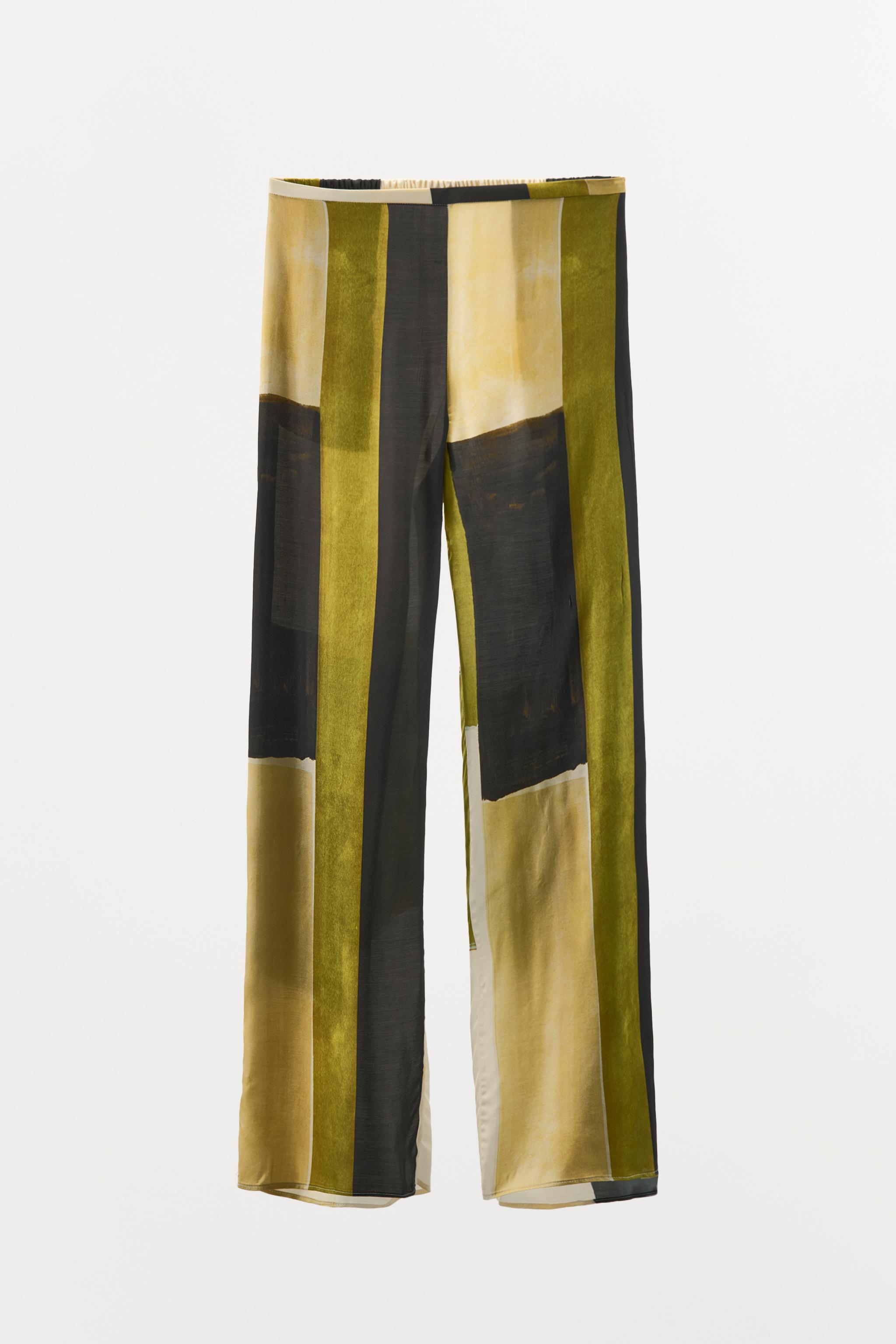 PANTALON IMPRIMÉ SATINÉ