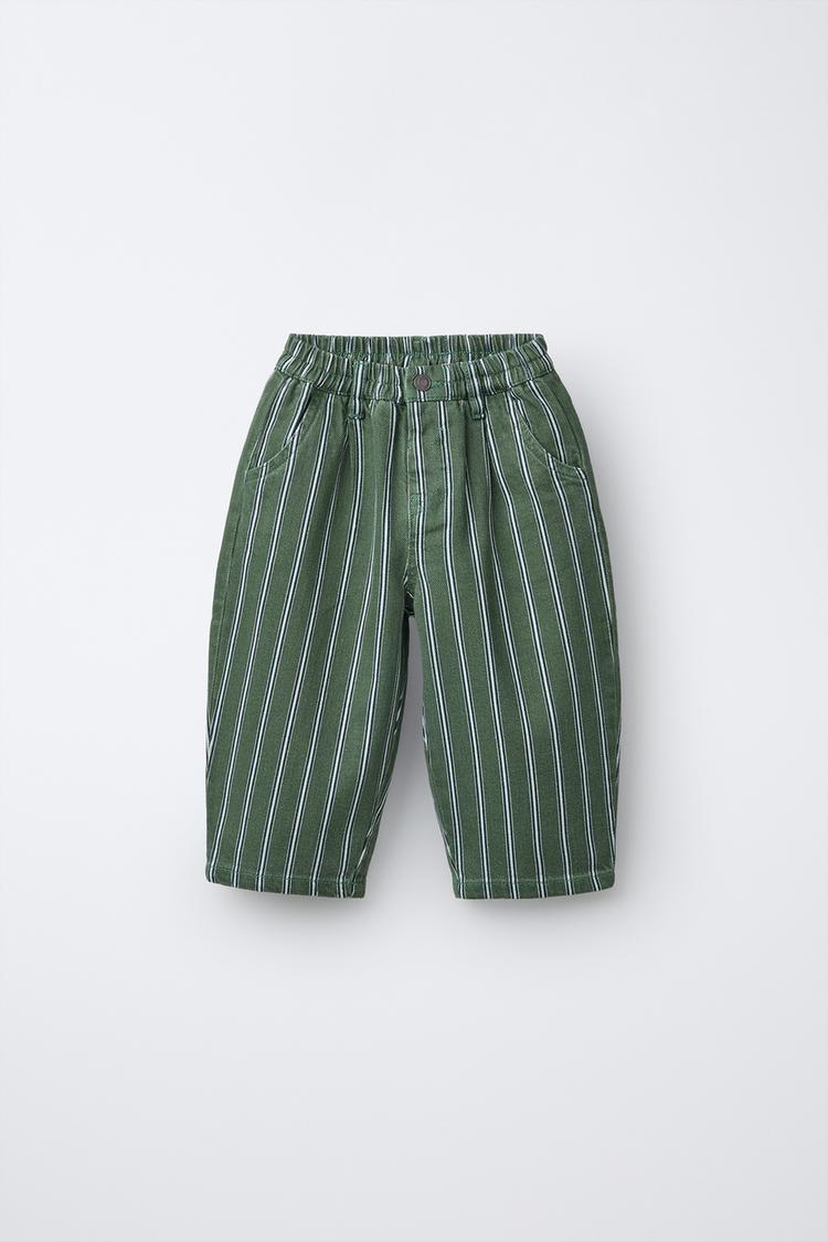 STRIPED BAGGY PANTS - Zara product image