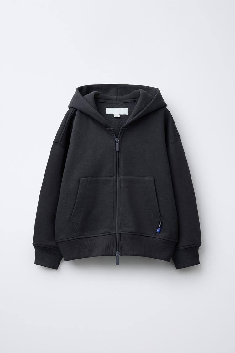PLUSH ZIP-UP SWEATSHIRT - Zara product image