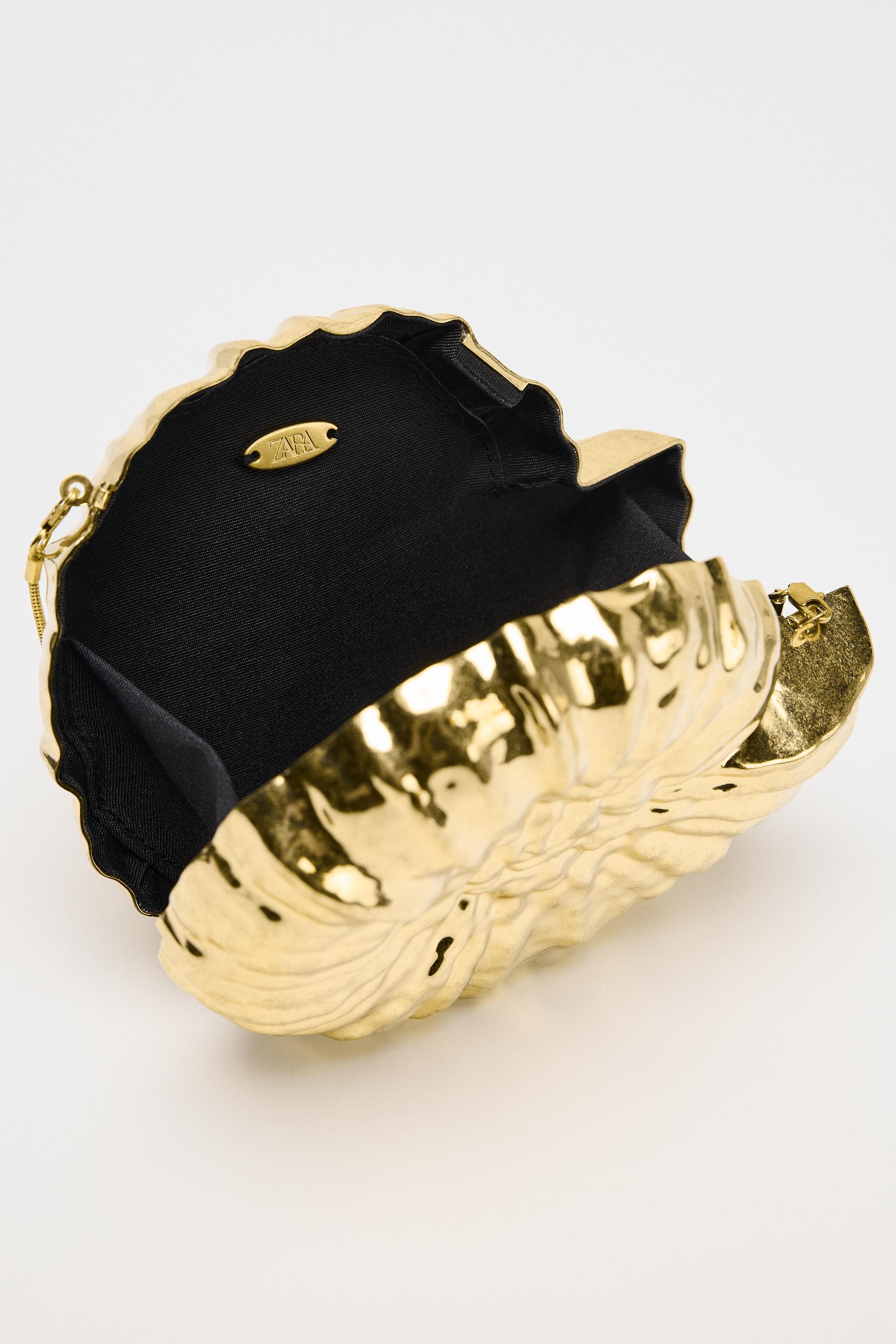 METALLIC CONCH BAG