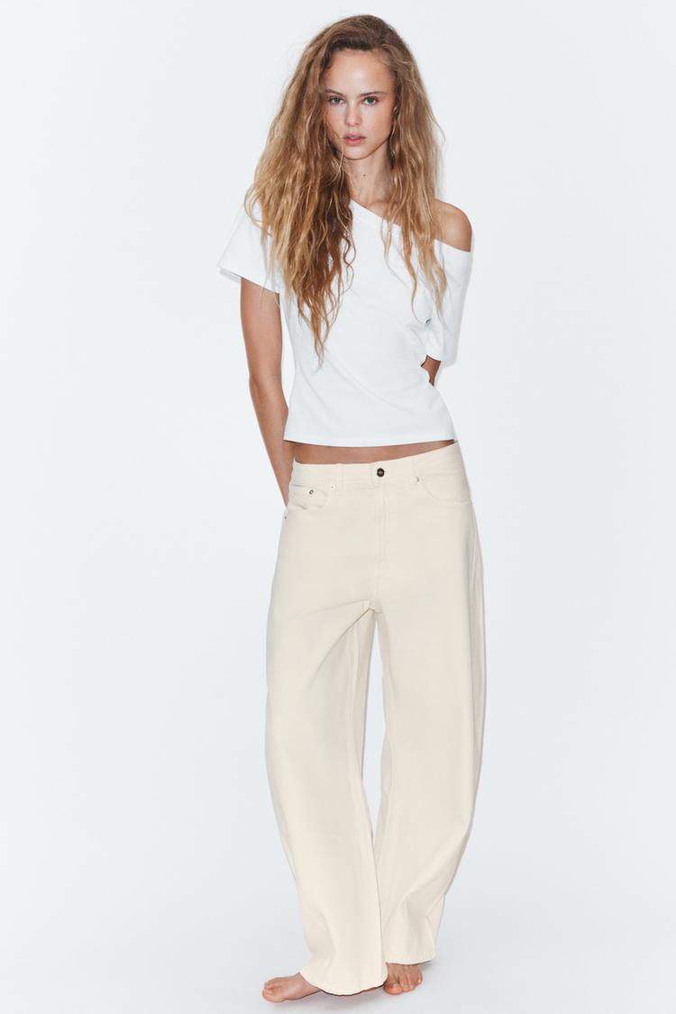 TRF MID-RISE BAGGY BALLOON JEANS - Zara product image