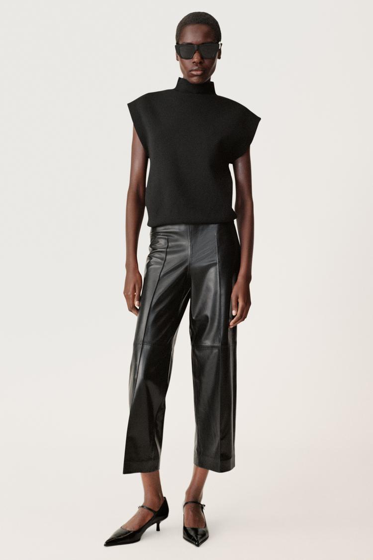 FRONT SEAM LEATHER PANTS 50TH ANNIVERSARY