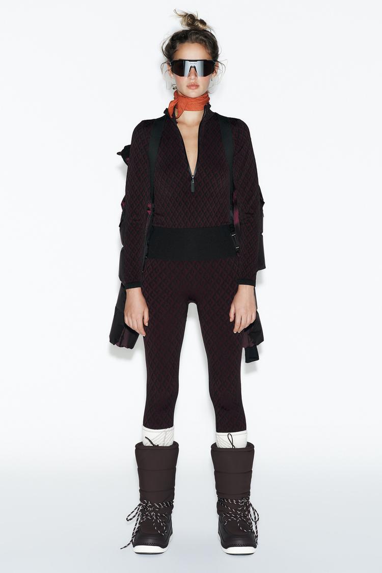 JACQUARD SEAMLESS SKI COLLECTION LEGGINGS - Zara product image