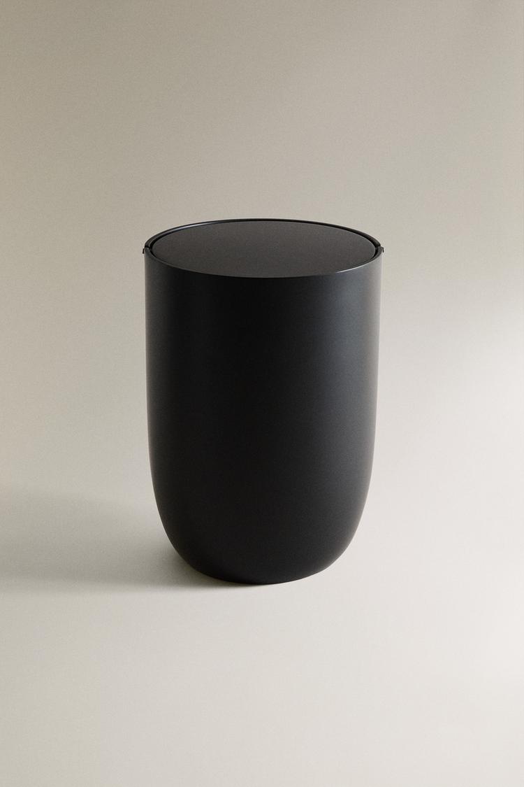 BLACK RESIN BATHROOM BIN - Zara product image